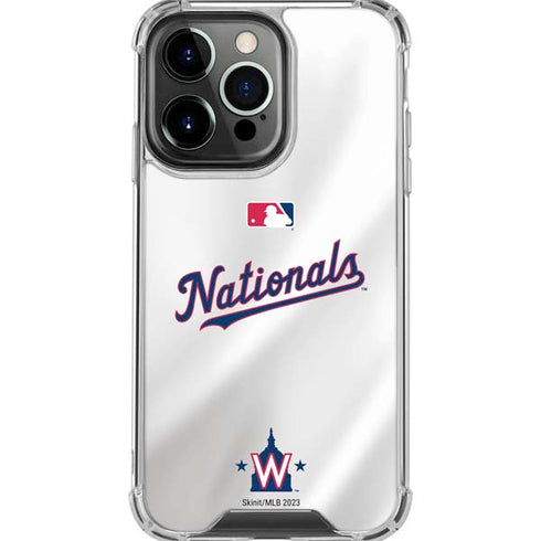 MLB Washington Nationals Home Jersey iPhone 16 Pro Max Clear Case