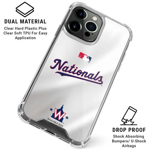 MLB Washington Nationals Home Jersey iPhone 16 Pro Max Clear Case