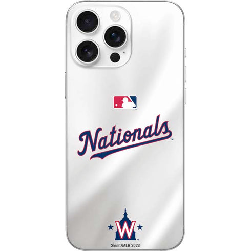 MLB Washington Nationals Home Jersey iPhone 16 Pro Max Skin