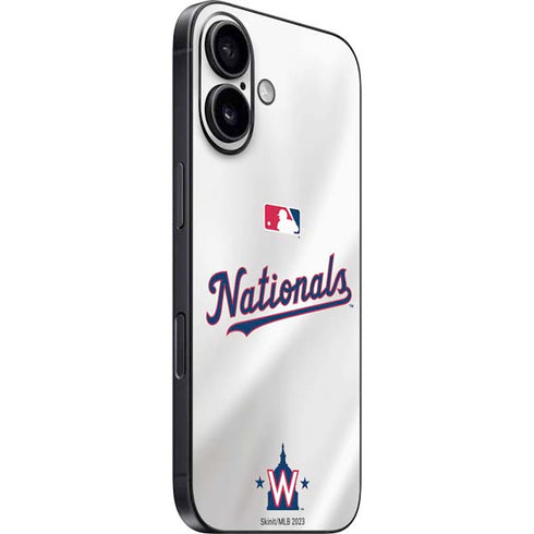 MLB Washington Nationals Home Jersey iPhone 16 Skin