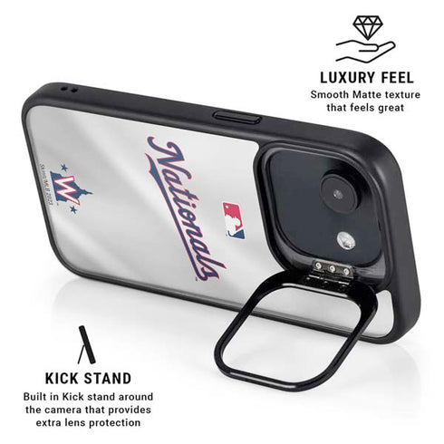 MLB Washington Nationals Home Jersey iPhone 16e Kickstand Case