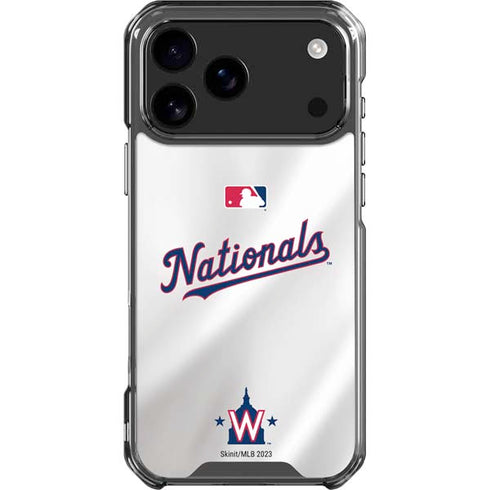 MLB Washington Nationals Home Jersey iPhone 18 Pro Max Clear Case