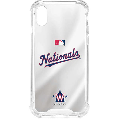 MLB Washington Nationals Home Jersey iPhone XS Clear Case