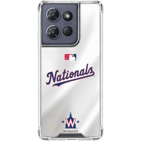MLB Washington Nationals Home Jersey Moto G 5G (2025) Clear Case