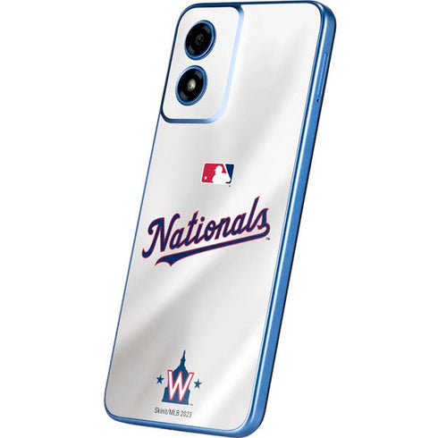MLB Washington Nationals Home Jersey Moto G Play 4G (2024) Skin