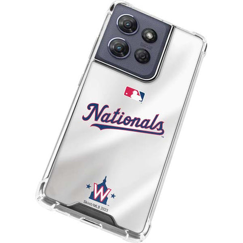 MLB Washington Nationals Home Jersey Moto G Play 5G (2025) Clear Case