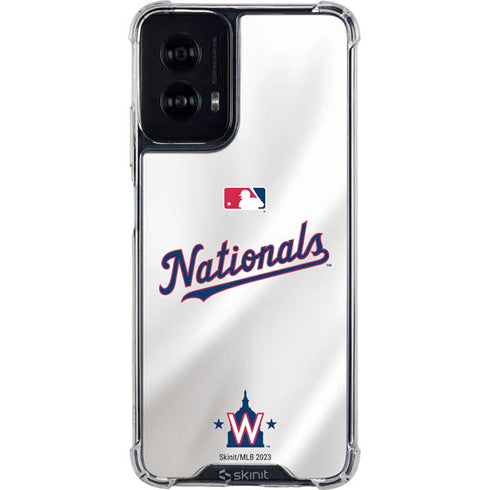 MLB Washington Nationals Home Jersey Moto G Power 5G (2024) Clear Case