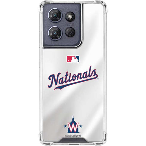 MLB Washington Nationals Home Jersey Moto G Stylus 5G (2025) Clear Case