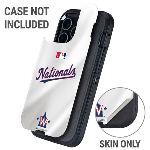 MLB Washington Nationals Home Jersey Otterbox Defender iPhone Skin