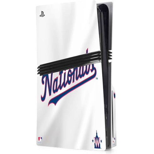 MLB Washington Nationals Home Jersey PS5 Pro Disk Console Skin