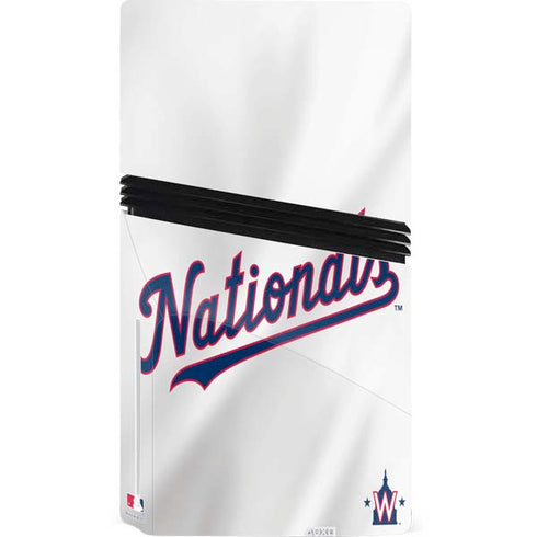 MLB Washington Nationals Home Jersey PS5 Pro Disk Console Skin