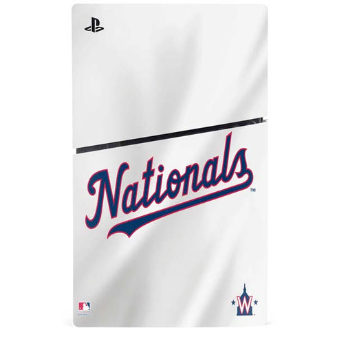 MLB Washington Nationals Home Jersey PS5 Slim Digital Edition Console Skin
