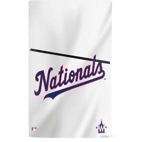 MLB Washington Nationals Home Jersey PS5 Slim Digital Edition Console Skin