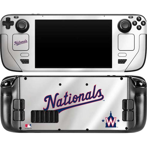 MLB Washington Nationals Home Jersey Steam Deck Handheld Gaming Computer OLED Skin