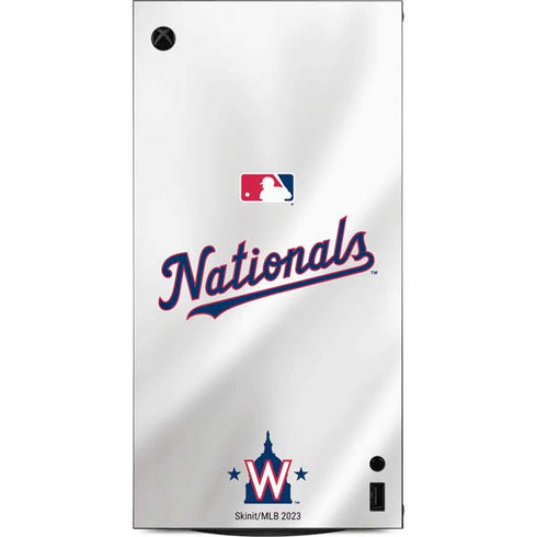 MLB Washington Nationals Home Jersey XBox Series X Digital Edition Console Skin