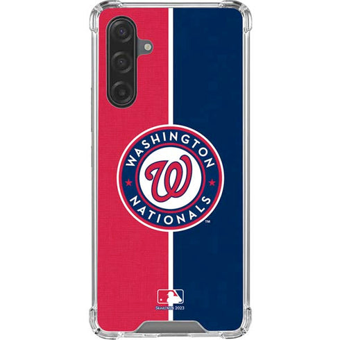 MLB Washington Nationals Split Galaxy A17 Clear Case