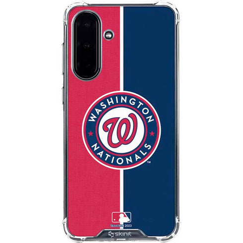 MLB Washington Nationals Split Galaxy A36 5G Clear Case