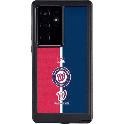 MLB Washington Nationals Split Galaxy S24 Ultra Waterproof Case