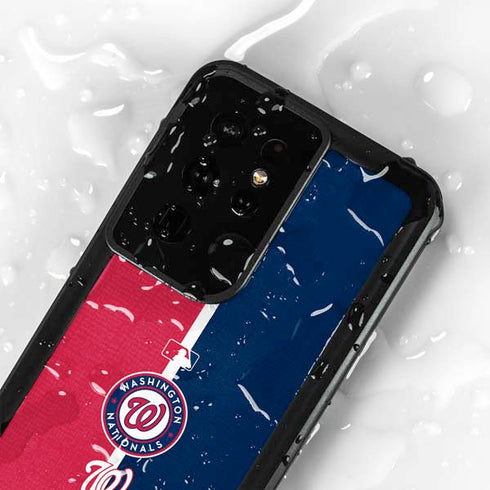 MLB Washington Nationals Split Galaxy S24 Ultra Waterproof Case