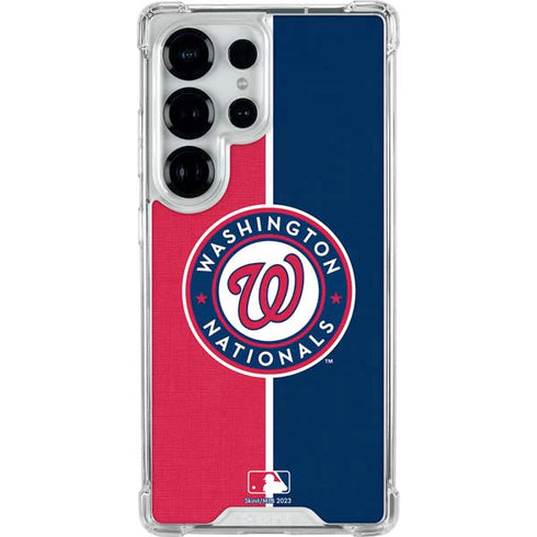 MLB Washington Nationals Split Galaxy S26 Ultra Clear Case