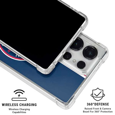 MLB Washington Nationals Split Galaxy S26 Ultra Clear Case