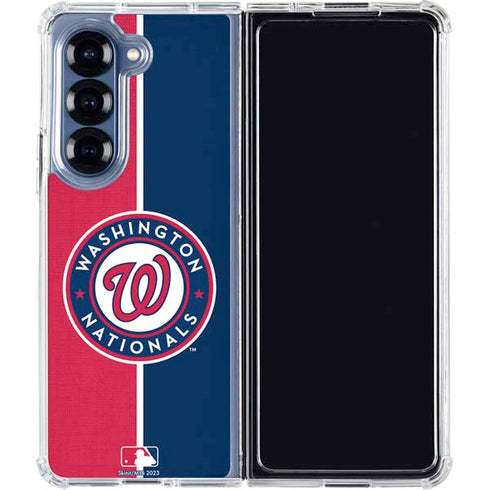 MLB Washington Nationals Split Galaxy Z Fold6 Clear Case