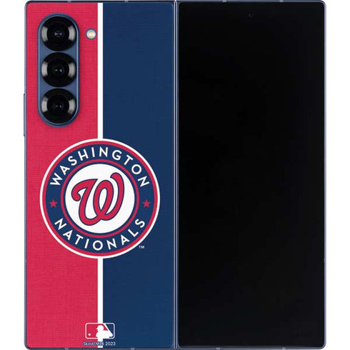 MLB Washington Nationals Split Galaxy Z Fold6 Skin