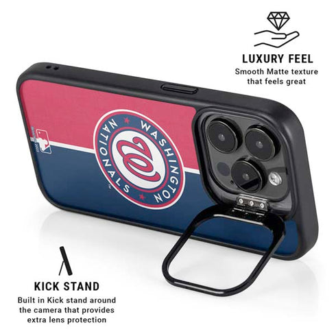 MLB Washington Nationals Split iPhone 13 Pro Kickstand Case