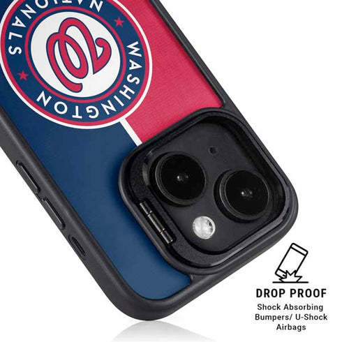 MLB Washington Nationals Split iPhone 14 Kickstand Case