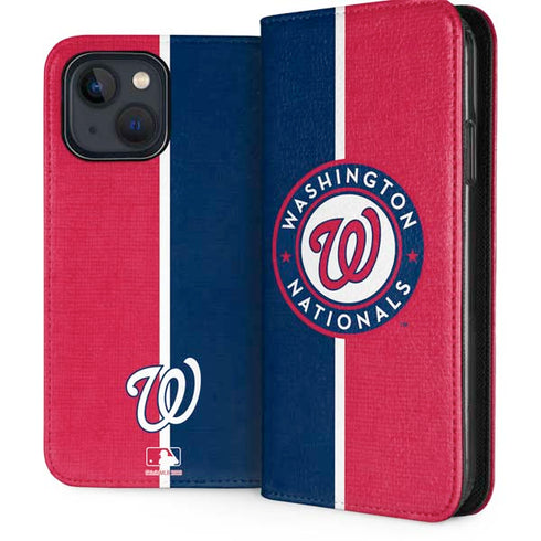 MLB Washington Nationals Split iPhone 15 Plus Folio Case
