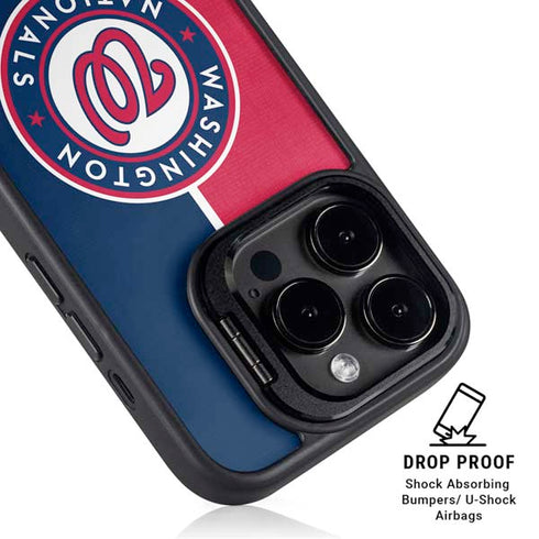 MLB Washington Nationals Split iPhone 15 Pro Max Kickstand Case