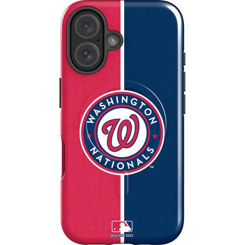 MLB Washington Nationals Split iPhone 16 Magsafe Impact Case