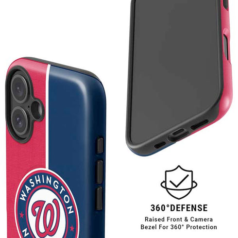 MLB Washington Nationals Split iPhone 16 Magsafe Impact Case