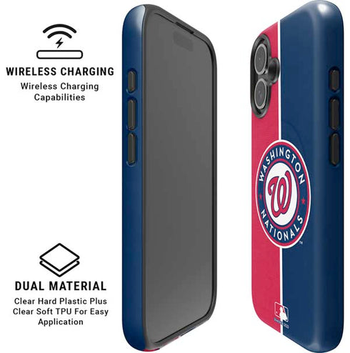 MLB Washington Nationals Split iPhone 16 Magsafe Impact Case