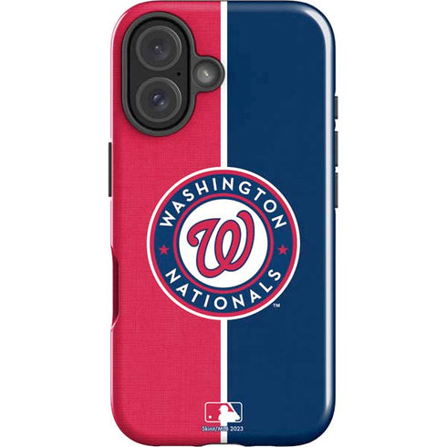 MLB Washington Nationals Split iPhone 16 Plus Impact Case