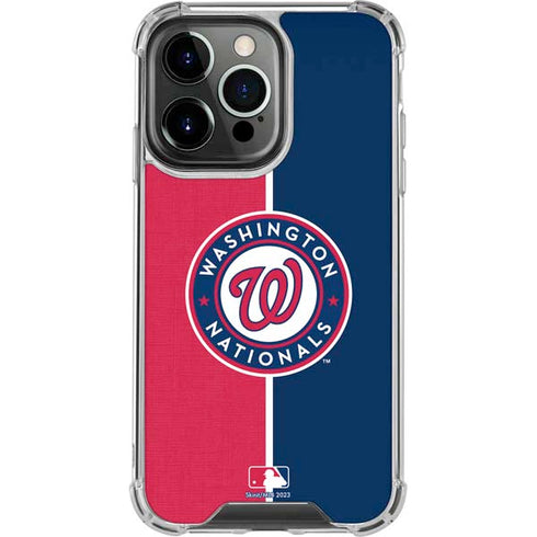 MLB Washington Nationals Split iPhone 16 Pro Max Clear Case