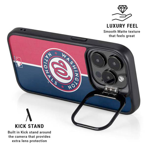 MLB Washington Nationals Split iPhone 16 Pro Max Kickstand Case