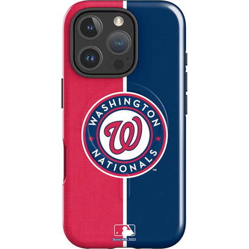 MLB Washington Nationals Split iPhone 16 Pro Max Magsafe Impact Case