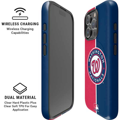 MLB Washington Nationals Split iPhone 16 Pro Max Magsafe Impact Case