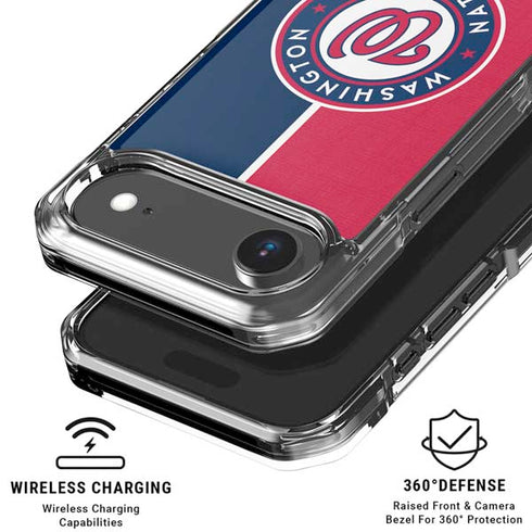 MLB Washington Nationals Split iPhone 17 Air Clear Case