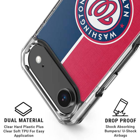 MLB Washington Nationals Split iPhone 17 Air Clear Case