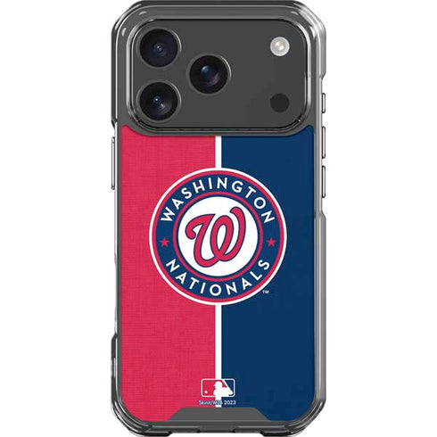 MLB Washington Nationals Split iPhone 17 Pro Clear Case