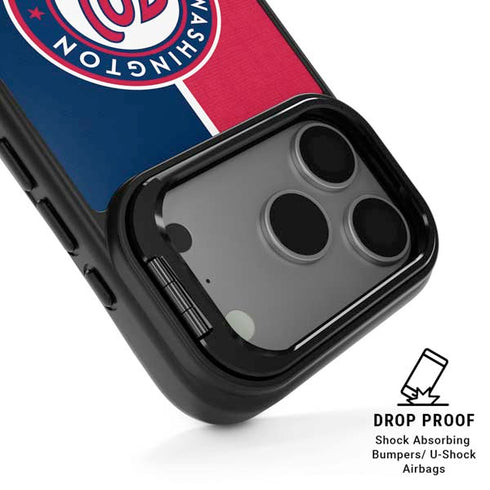 MLB Washington Nationals Split iPhone 17 Pro Kickstand Case