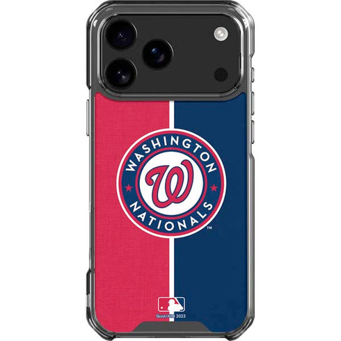 MLB Washington Nationals Split iPhone 17 Pro Max Clear Case