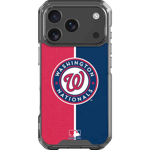 MLB Washington Nationals Split iPhone 18 Pro Clear Case
