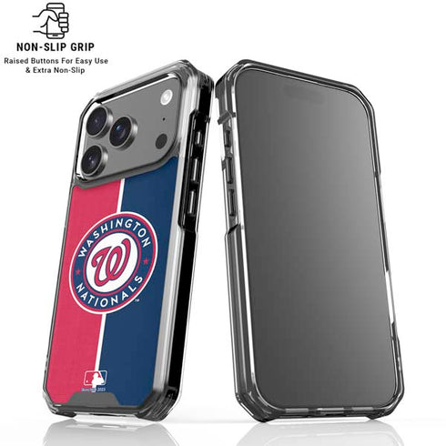 MLB Washington Nationals Split iPhone 18 Pro Clear Case