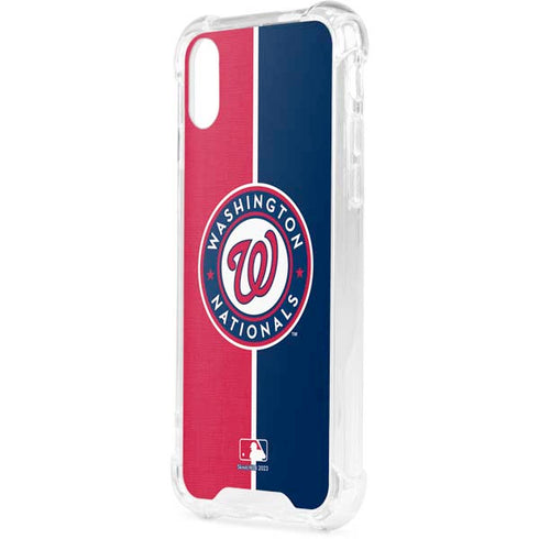 MLB Washington Nationals Split iPhone XS Clear Case