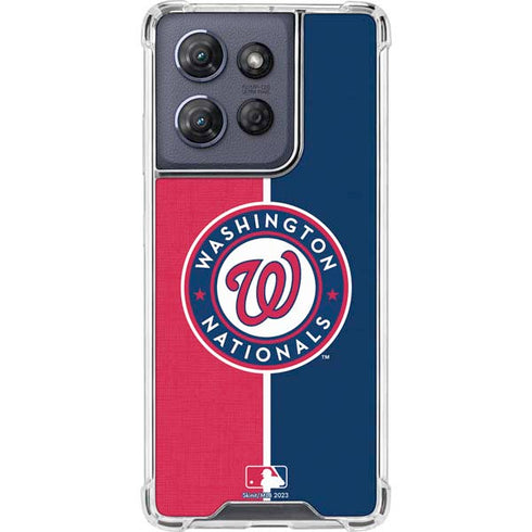 MLB Washington Nationals Split Moto G 5G (2025) Clear Case