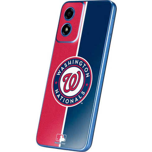 MLB Washington Nationals Split Moto G Play 4G (2024) Skin