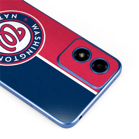 MLB Washington Nationals Split Moto G Play 4G (2024) Skin